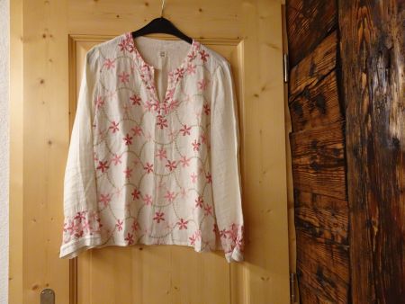 Weisse Bluse von 120% Lino Gr. 40 - 426222