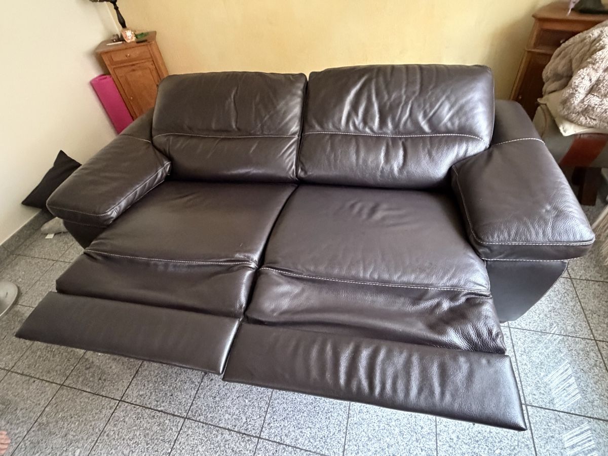 Sofas:  Sofa 3-sitzig Leder braun  – D'occasion à Beromünster par Ctempo 2