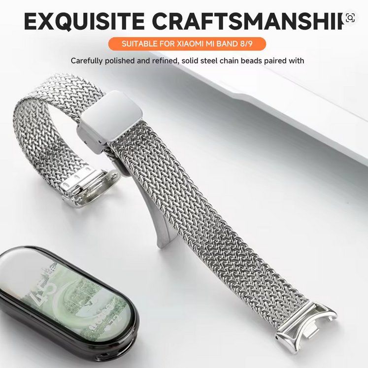 Xiaomi Smartwatch: Magnetarmband aus Edelstahl für Xiaomi Mi Band 10/9/8 – Neu und originalverpackt aus Lausanne von WATCH-WORLD 4