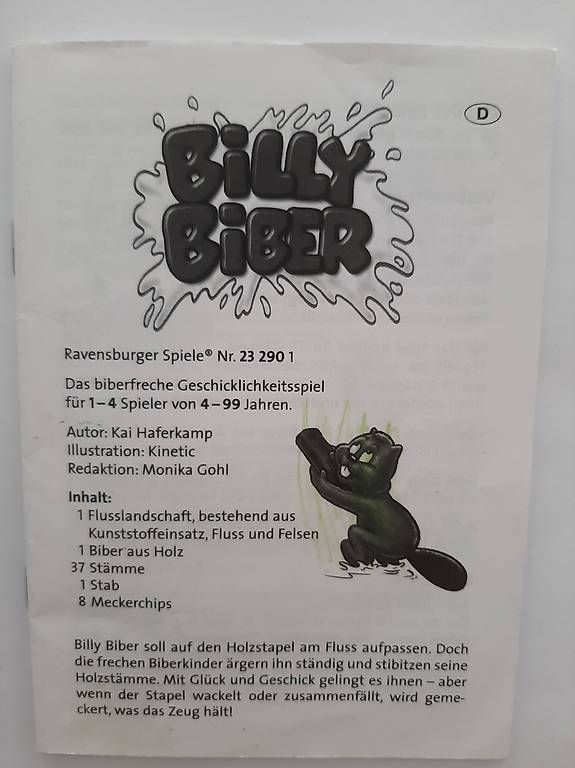 Giochi: Ravensburger Spiel "BILLY BIBER" mit Holzstämmen, ,Alter 4+ – Usato da Basel venduto da Renato_hirzi 2
