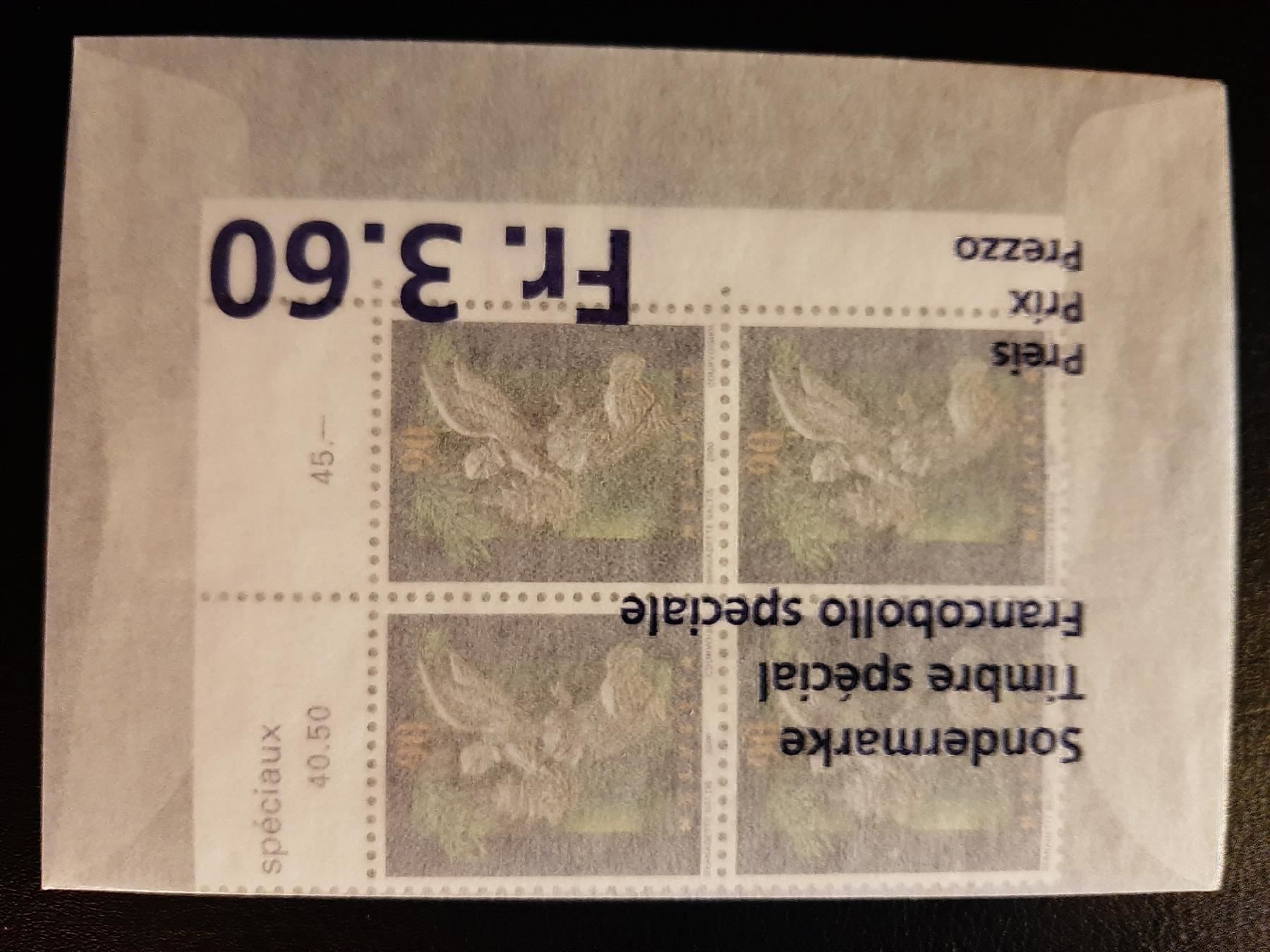 Tous les timbres: 2000 Weihnachts 4er Block Postfrisch – Neuf avec emballage d'origine à Affoltern am Albis par Andrezc