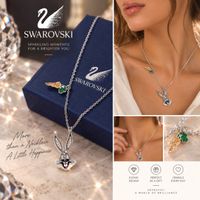 SWAROVSKI KETTE HALSKETTE BUGS BUNNY SILBER FUNKELTRAUM