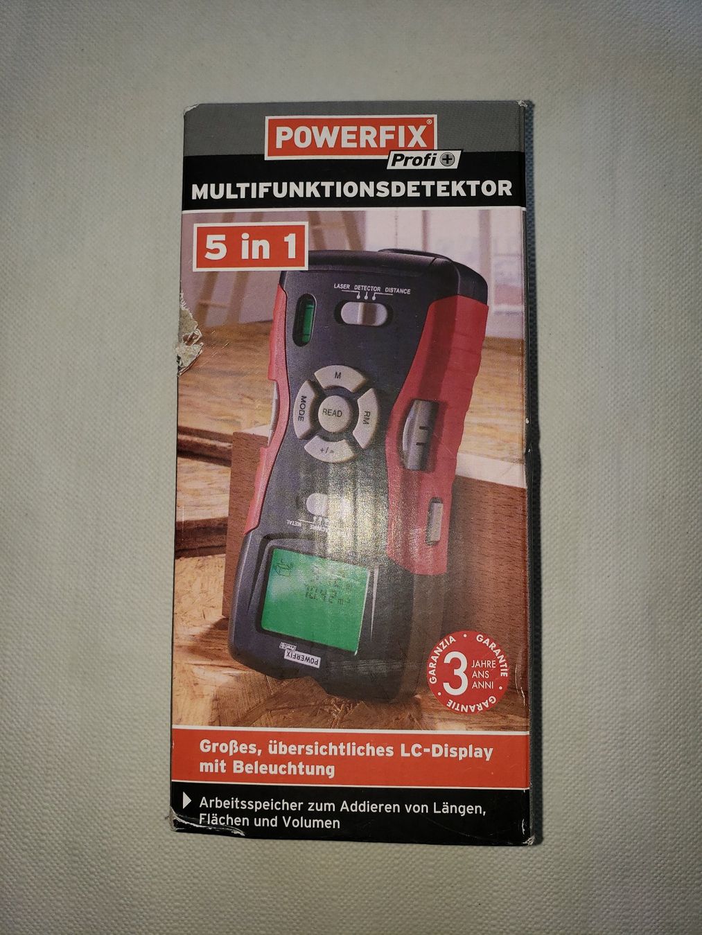 Messen: POWERFIX Profi Multifunktionsdetektor 5in1, originalverpackt – Neu (gemäss Beschreibung) aus Loveresse von Gloveresse