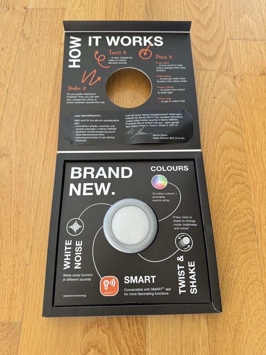 Osram Lampade: Osram SMART DOT IT TWIST N SHAKE RGBW NEU – Nuovo (secondo la descrizione) da Zürich venduto da wtpooh 2