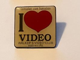 1 Pin I love Video - Walker's Video Club Wil