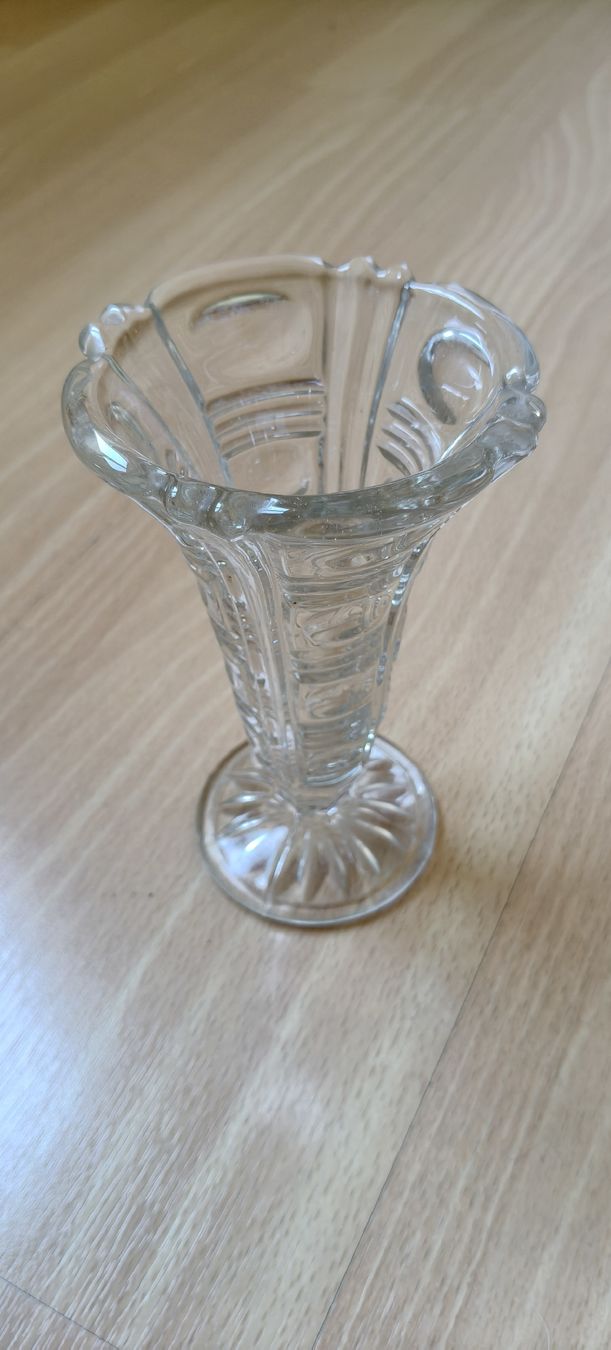 Vasi & Recipienti: Glasvase floral gemustert Vintage gebraucht – Usato da chur venduto da monita07