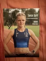Autogramm Karte Tanja Spill LAV Bayer 800m 2:01.63