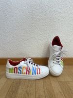 Moschino Sneaker weiss mit Logo bunt Gr. 37