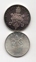 (370) Vatikan, 1000 Lire 1978, 500 Lire 1964, stgl