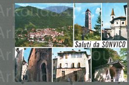 AK color Sonvico TI Val Colla, 5x- Mehrbild ≈ 1980