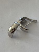 Weiss Goldohrringe 750 mit  Diamanten neuwertig.