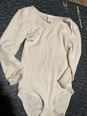 Longsleeve Body von Hess Natur , Gr. 98/104, Wolle/Seide