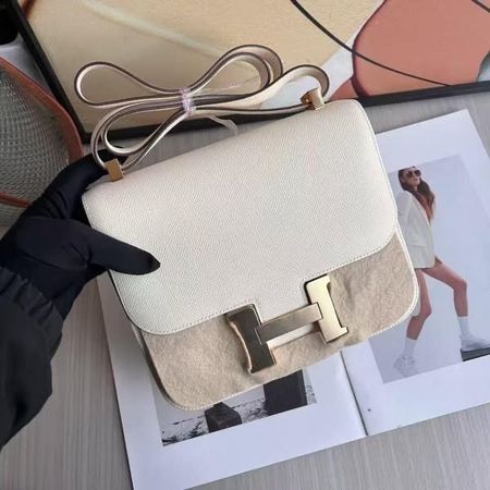 Hermès Constance 24 Handtasche in Creme-Weiss, wie neu!