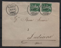 Briefumschlag mit Stempel Bodio (Ticino) 26.IX.12