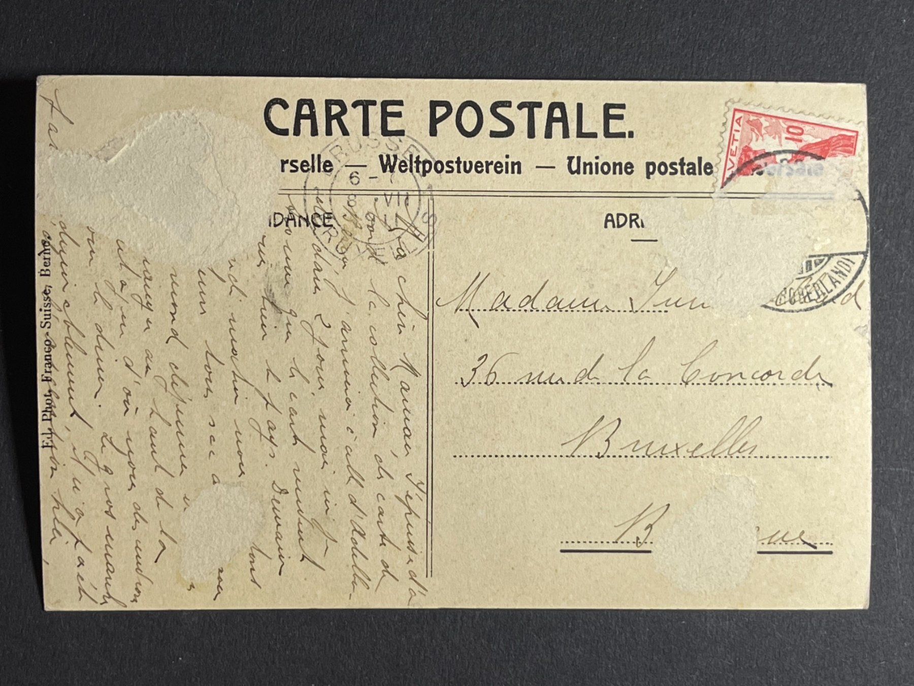 Cartoline postali: Bern, Mosesbrunnen – Usato da Steg VS venduto da danwer74 1