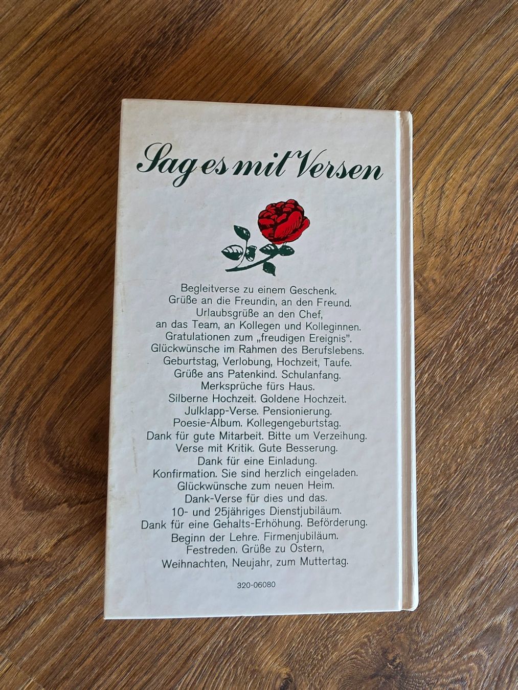 Libri: Buch "Sag es mit Versen" – Usato da Nebikon venduto da Japostyle 1