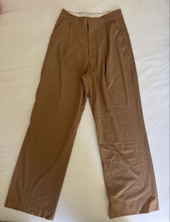 Pantalon Zara beige coupe droite taille XS 