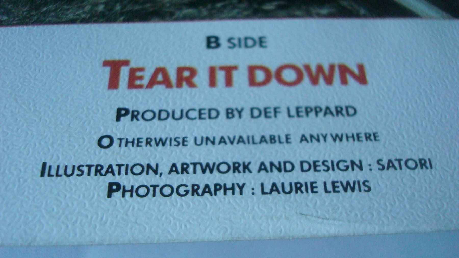 Dischi in vinile: Def Leppard Animal - Tear it Down 1987 – Usato da Münchenstein venduto da Pesci6 2