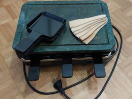 Raclette-Ofen für 6 Personen, mit Steinplatte zum Braten