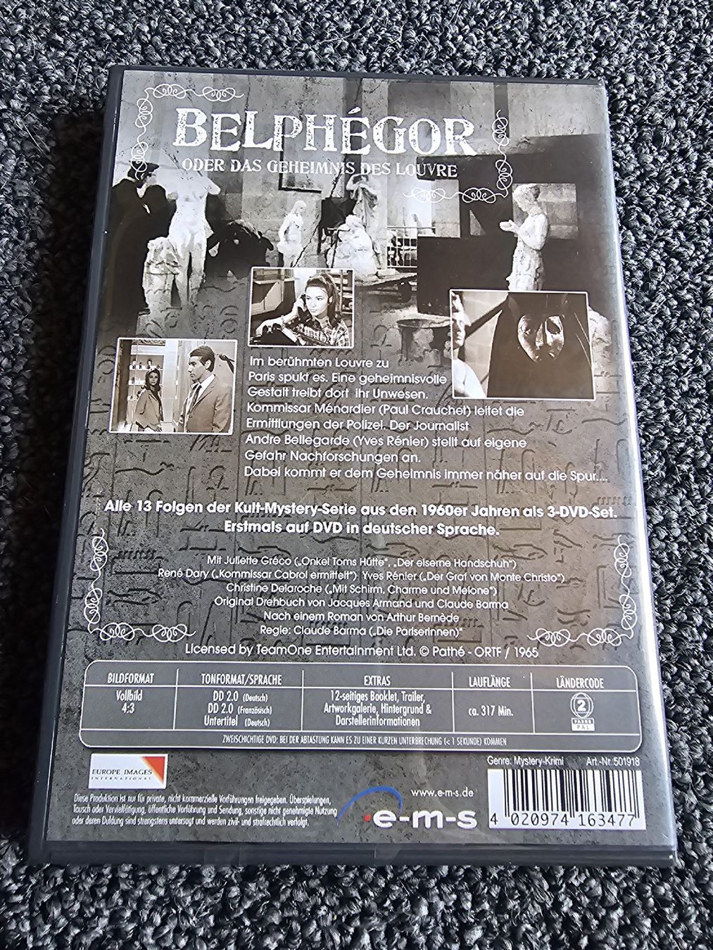 Alle DVDs: Belphégor oder das Geheimnis des Louvre komplette Serie – Gebraucht aus Ruswil von jan_bxl5 1