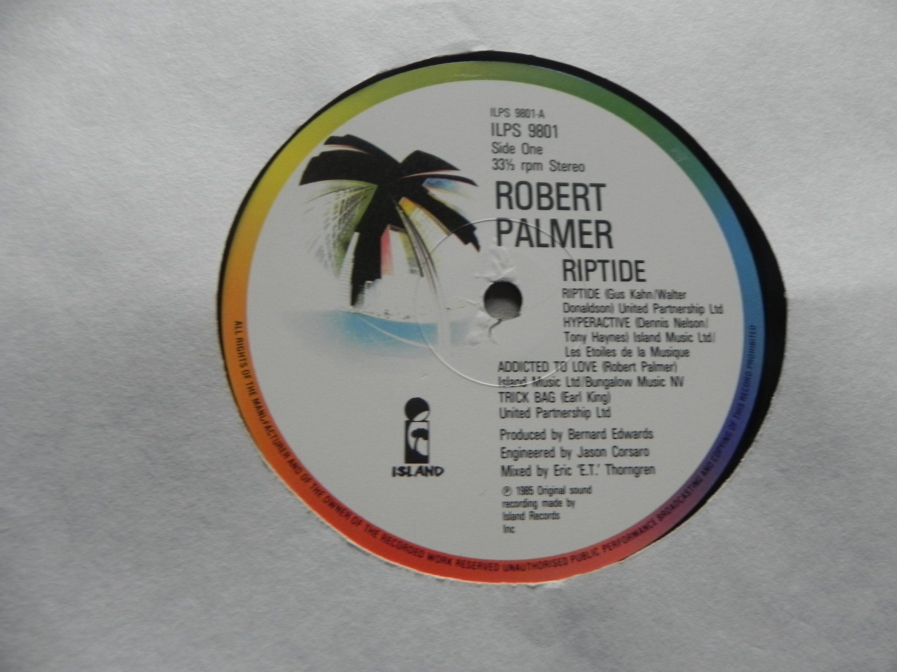 Dischi in vinile: LP brit. Pop Rock Robert Palmer 1985 Reptide – Usato da Siebnen venduto da krimsie 4