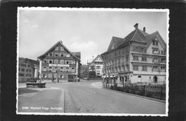 Wattwil SG , Dorfplatz , gel. 1942