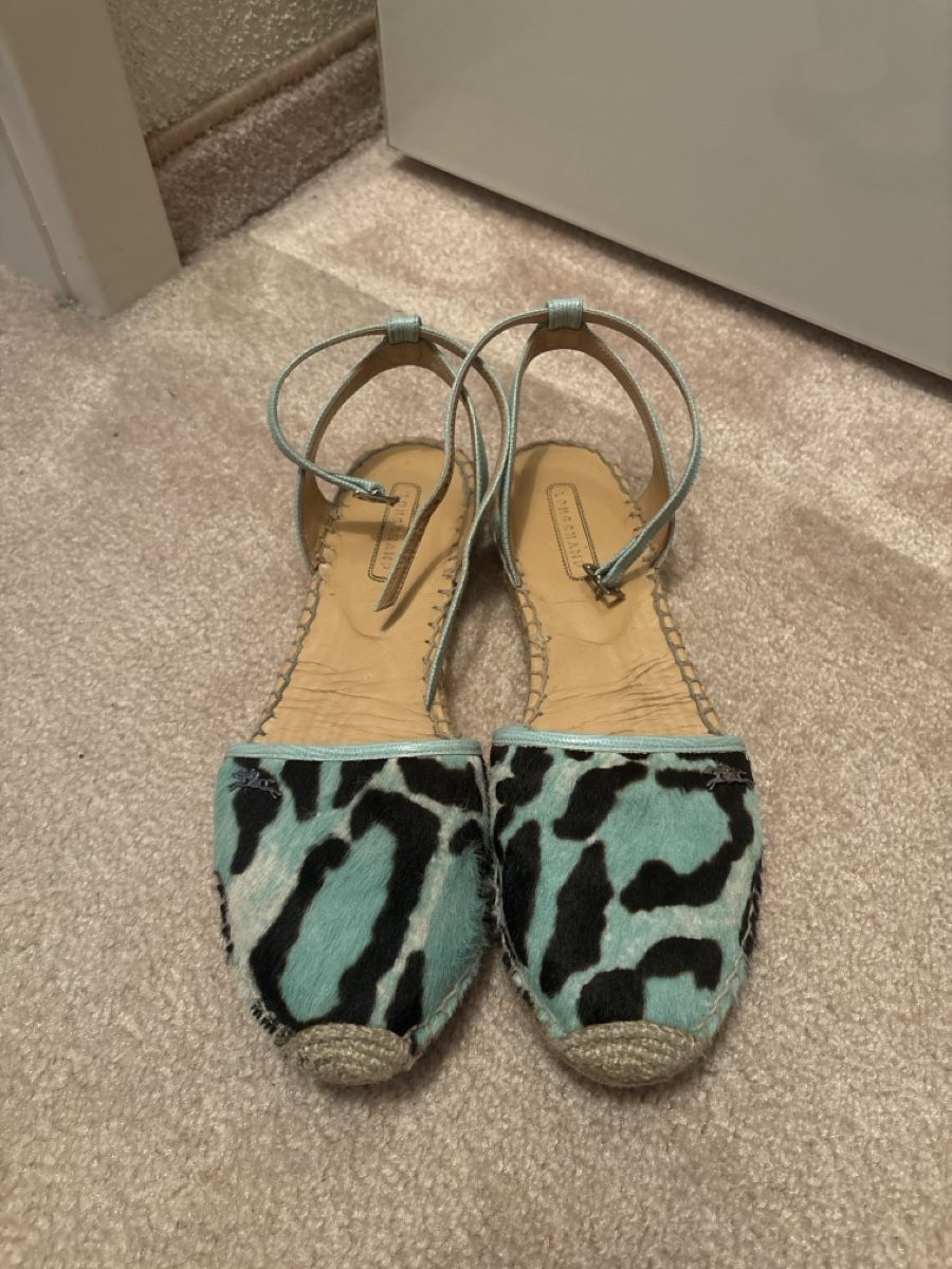 Longchamp Scarpe da donna: Longchamp Espadrille Sandals, Turquoise, Size 37 – Usato da Zürich venduto da Asybb