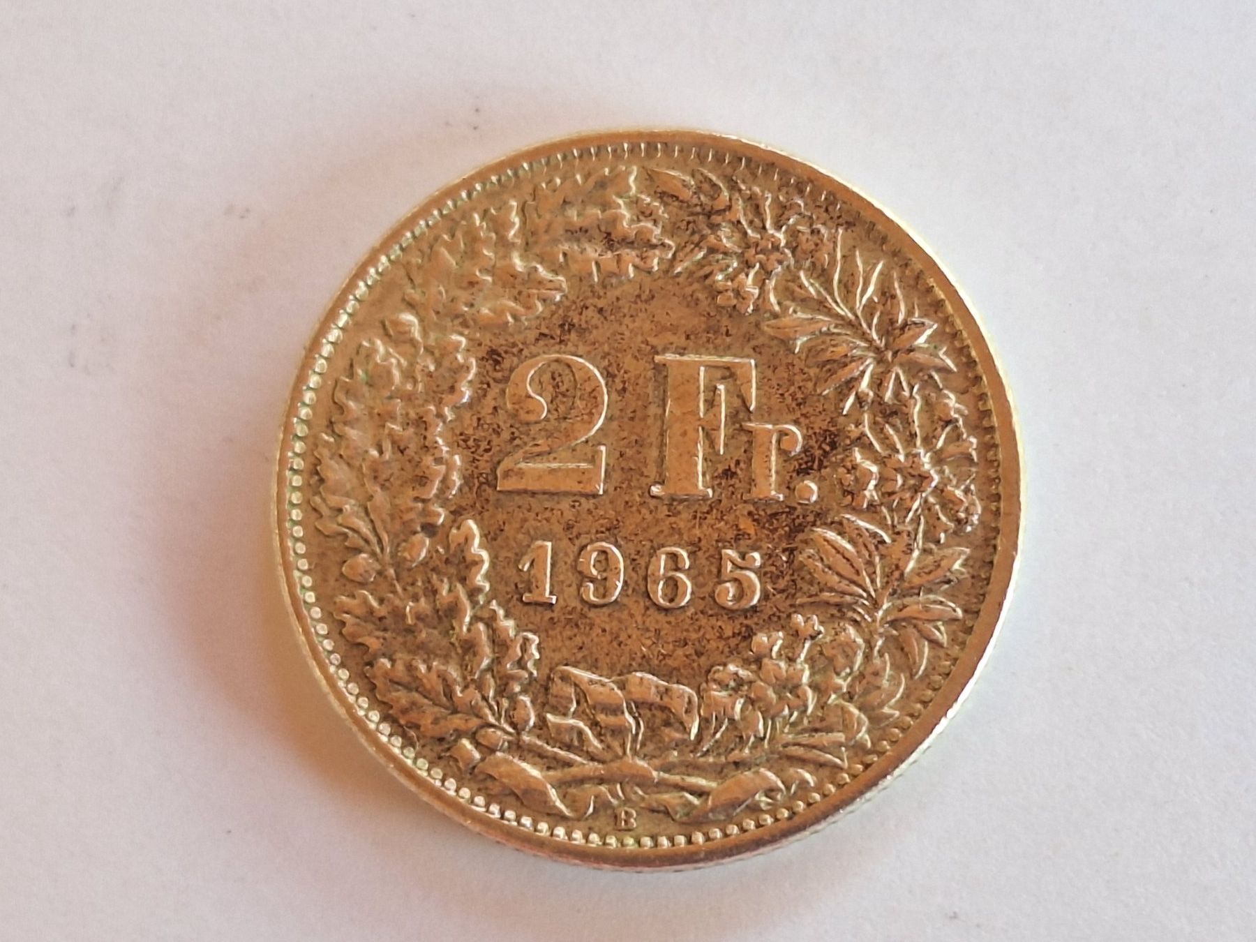 Alle Münzen: 2 FRANKEN 1965 SILBER – Gebraucht aus Huttwil von Kunterbuntli
