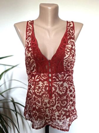 Top en Soie DAY Birger et Mikkelsen –Broderies – Taille M