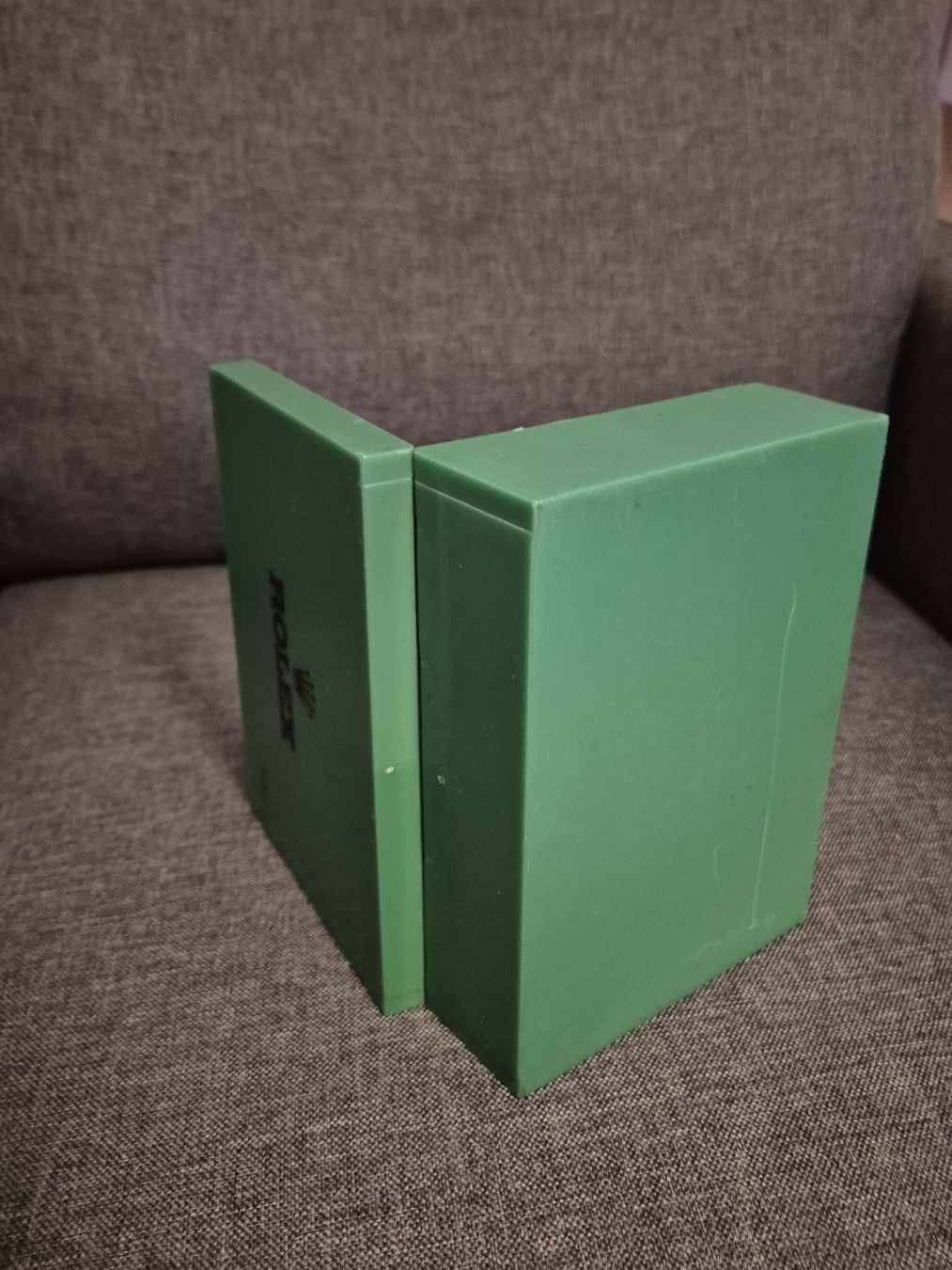 Rolex Scatole porta orologi: Scatola ROLEX originale verde, modello 930 - Ottima! – Usato da Lugano venduto da coccodrillo01 5