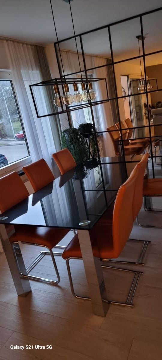 Tavoli: Esstisch Glastisch Chrom Hochglanz Modern Schwarz Elegant – Usato da Zürich venduto da Nopipo 3