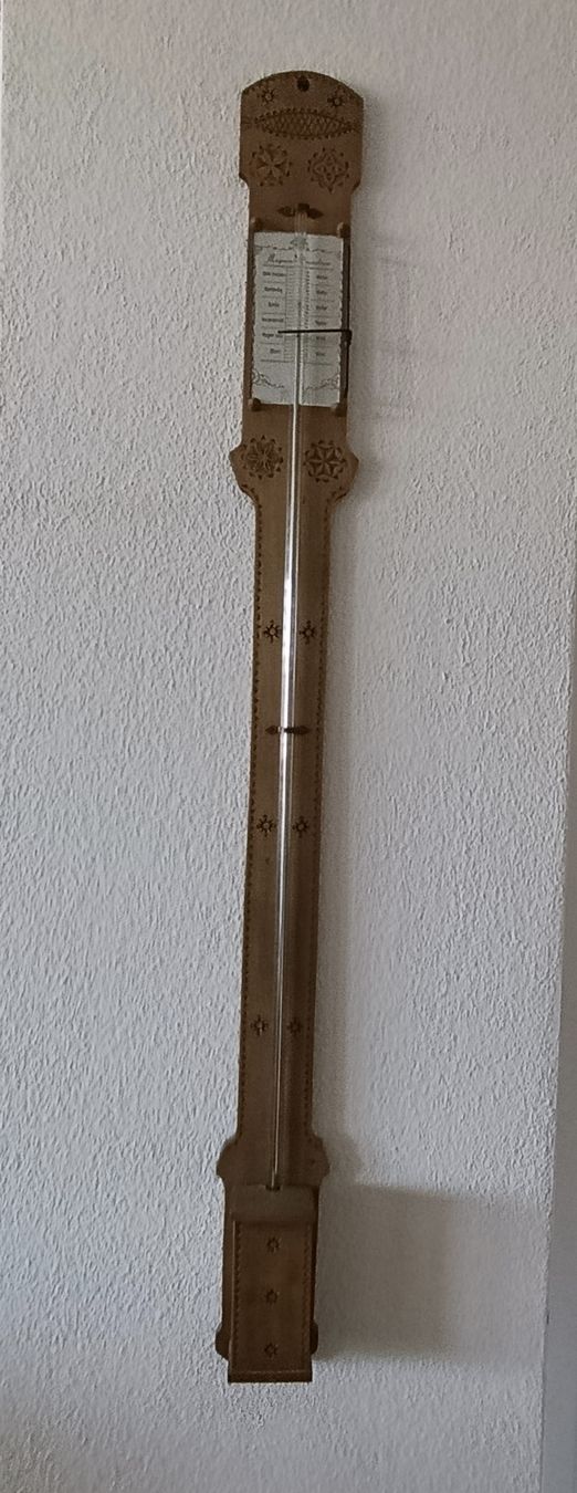 Magnum Barometer Holz mit Schnitzerei guter Zustand (Gebraucht) in ...