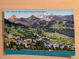 ANTIKE ANSICHTSKARTE MONTREUX************