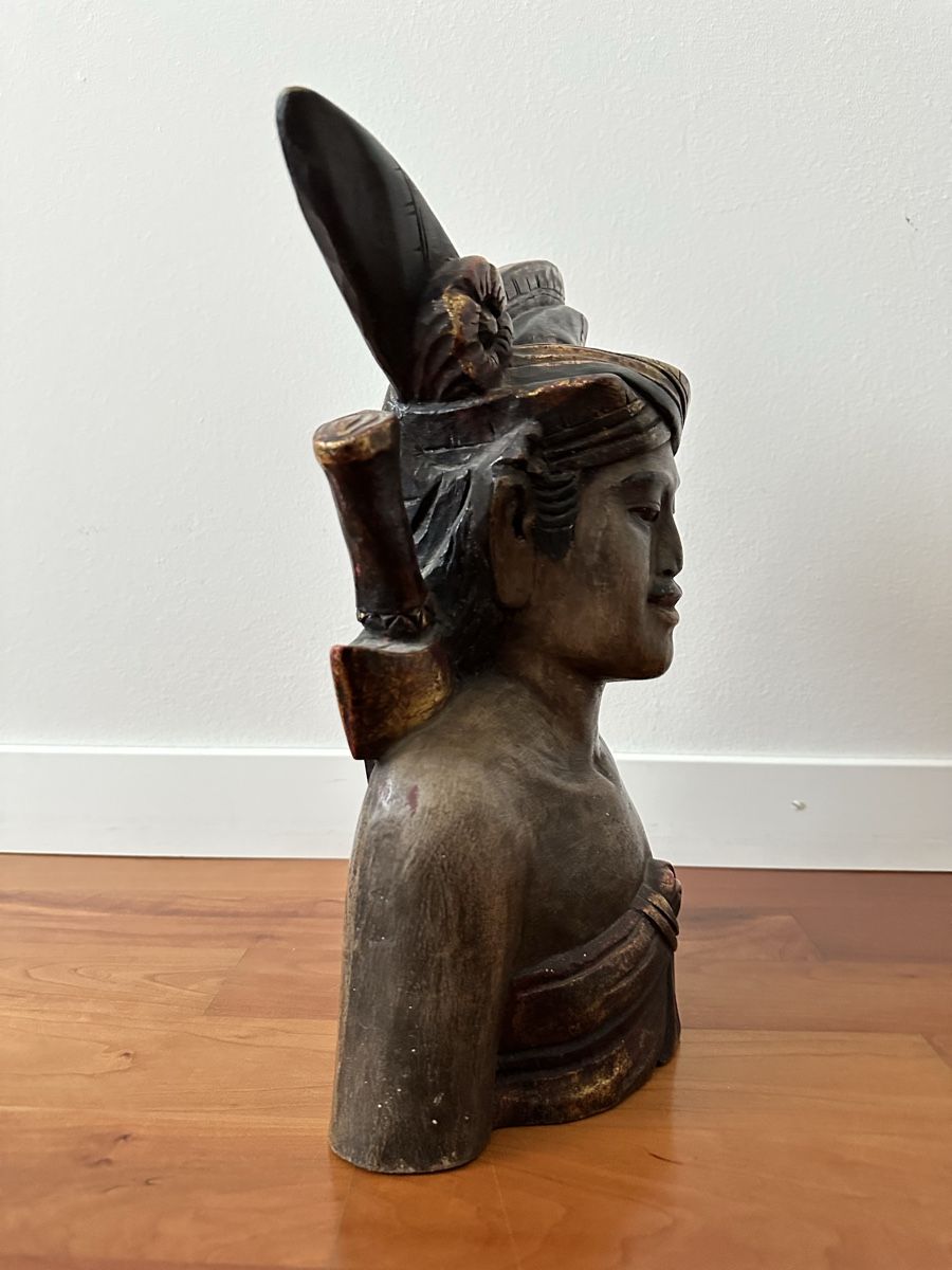 Skulpturen & Statuen: Indonesische Holzfigur Krieger – Gebraucht aus Luzern von Tsugumi0 2