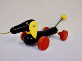 hübsches Nachziehtier DACKEL Vintage BRIO SWEDEN
