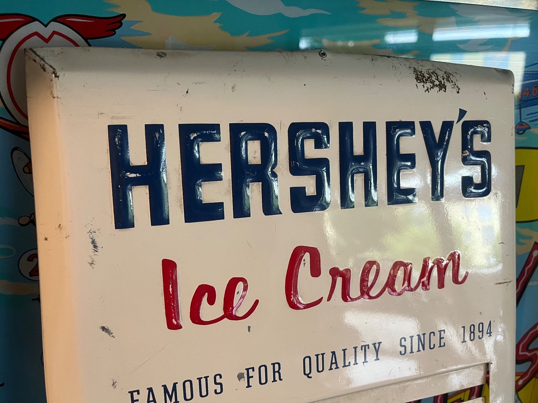 Insegne: ALTES VERKAUFSDISPLAY SCHILD HERSHEY CHOCOLATE – Usato da Balterswil venduto da MR_FEELGOOD 2
