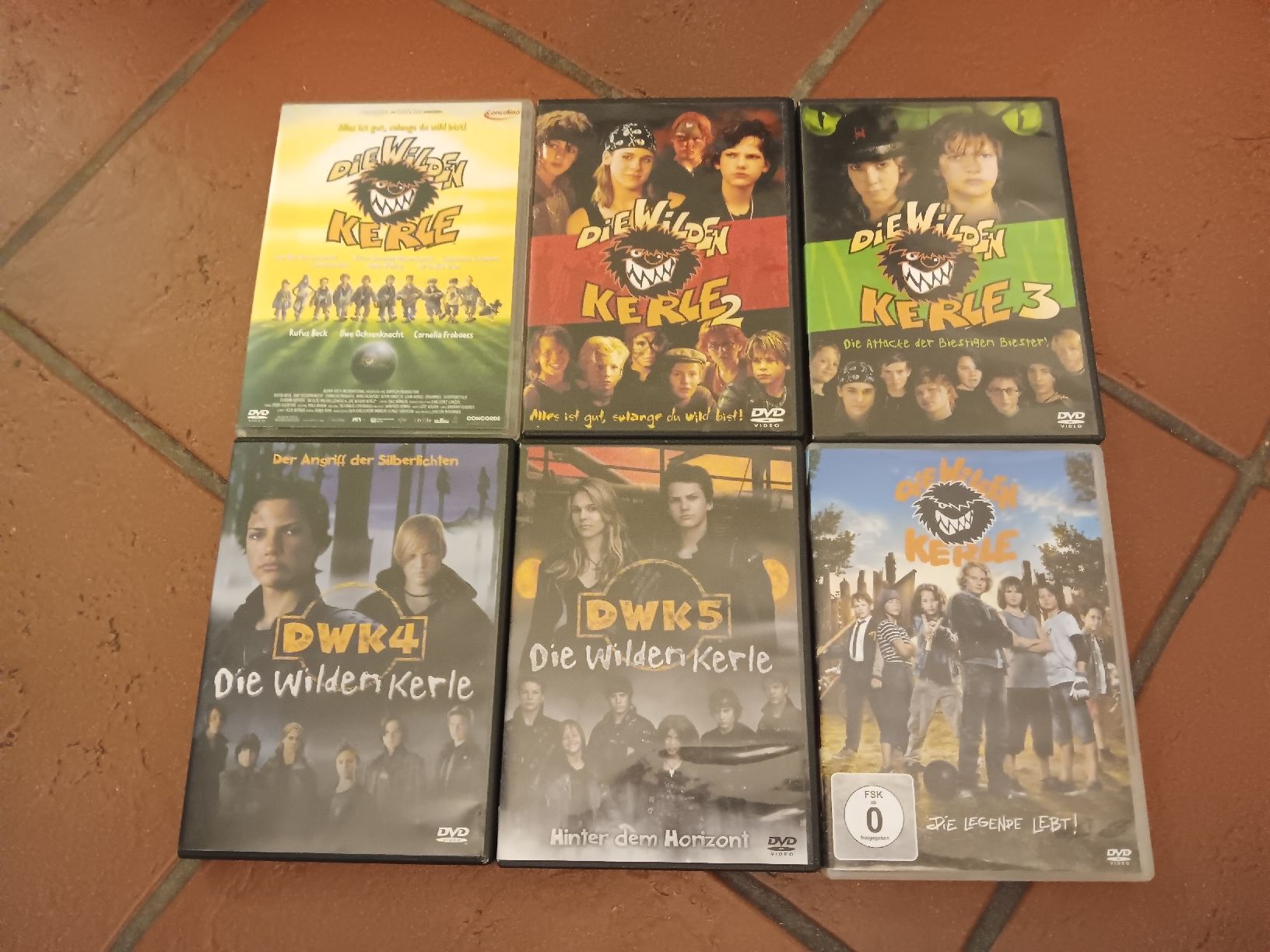 Alle DVDs: DVD Sammlung "Die Wilden Kerle 1-6" – Gebraucht aus Niederweningen von