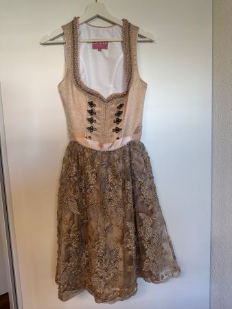 Dirndl Krüger Madl Grösse 34 champagner/rosa