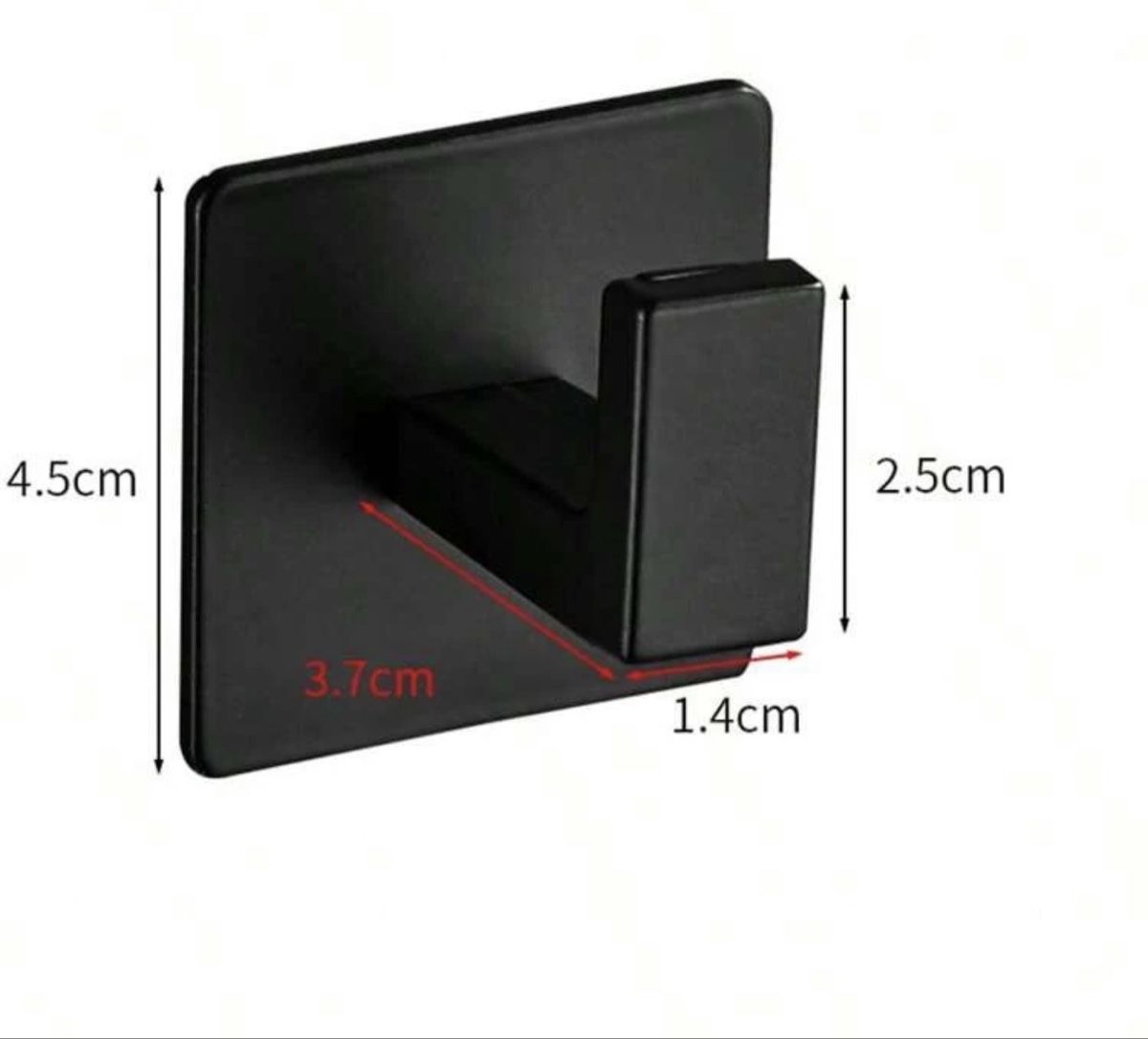 Ferramenta: 3x Matte Black Self-Adhesive Wall Hooks 🖤 – Nuovo e nell'imballaggio originale da Zürich venduto da onlyifashion 1