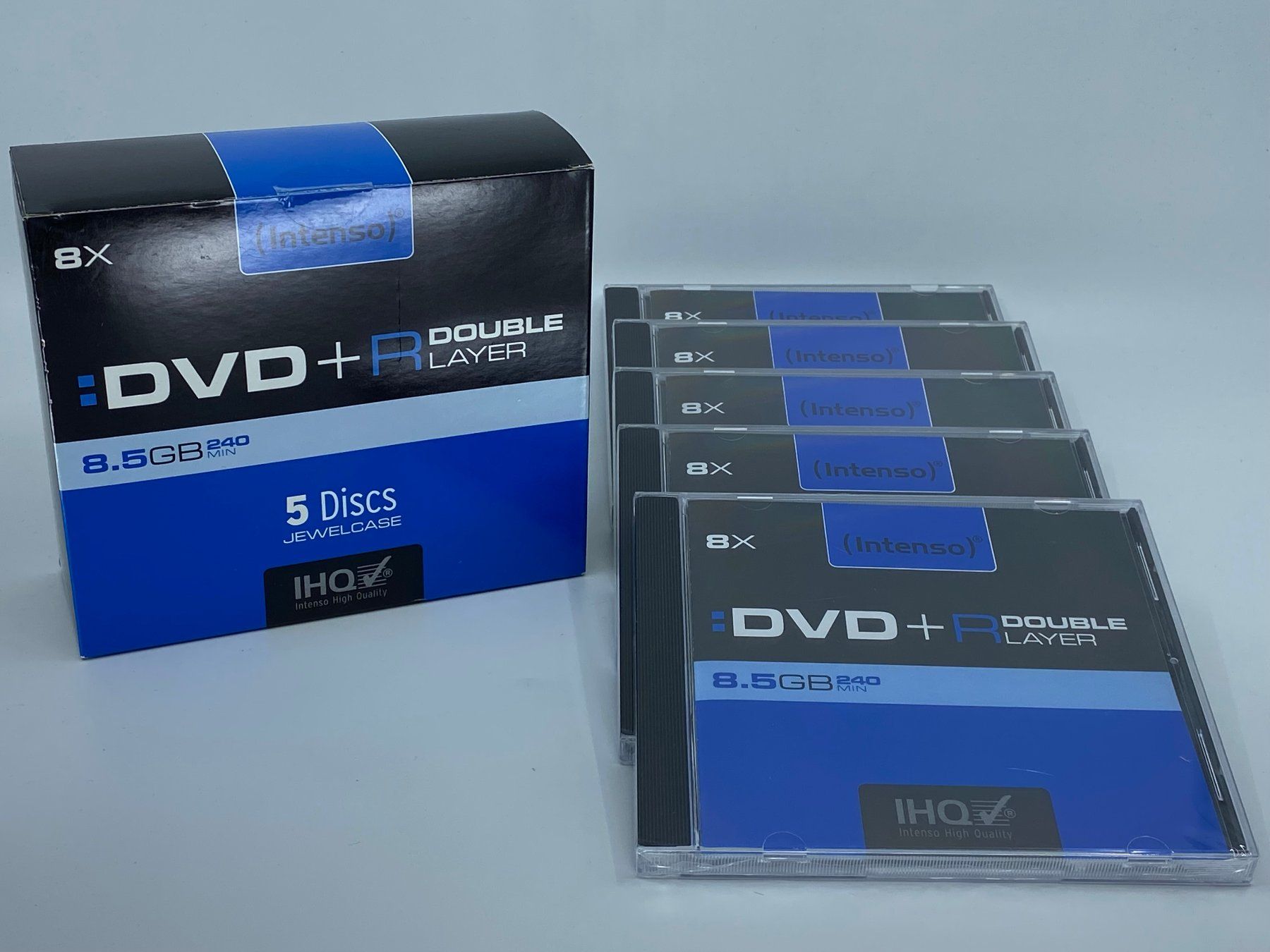 Tutti i DVDs: 5er Pack Intenso DVD+R Double Layer Rohlinge – Nuovo e nell'imballaggio originale da Langwiesen venduto da Restposten-24