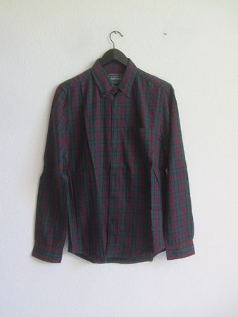 TOPMAN - Hemd rot-grün-blau kariert S