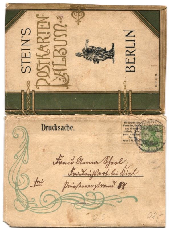 Cartoline postali: Berlin, Blick in die Siegesallee mit neu – Usato da Berlin venduto da bartko-reher 1