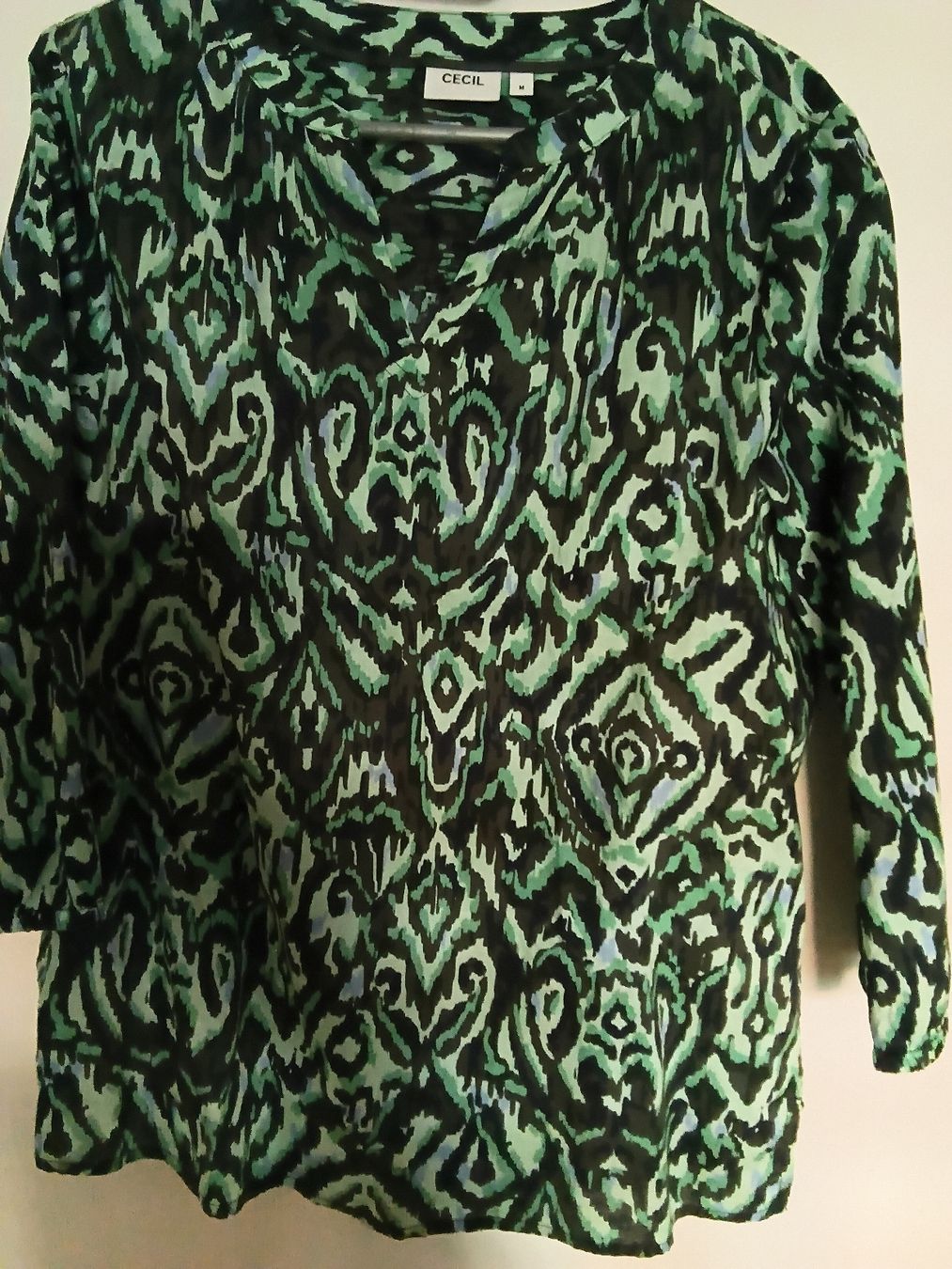 Cecil Camicette: CECIL Bluse Damen Grösse M, frühlingsfrisch gemustert – Nuovo (secondo la descrizione) da Zürich venduto da ann_xyj7