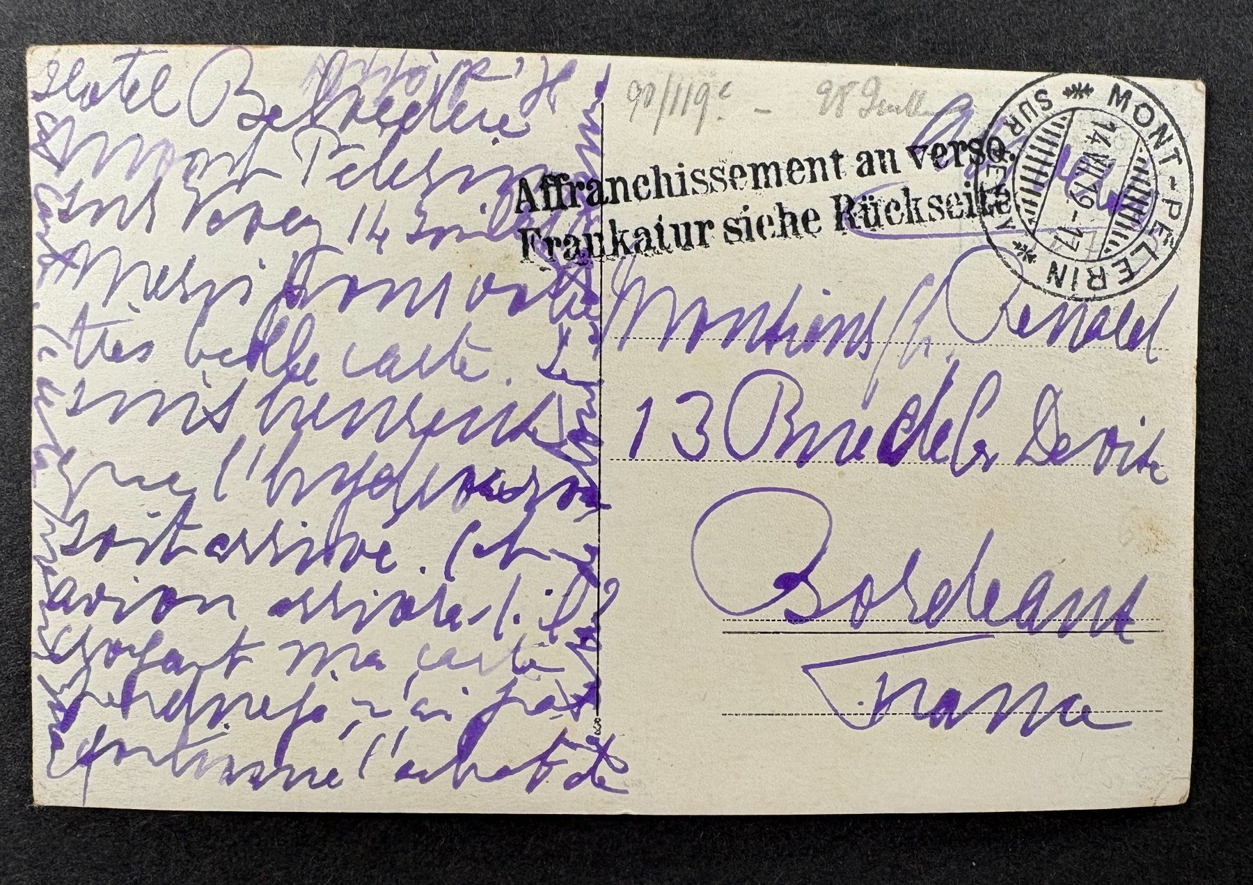Cartoline postali: ANTIKE ANSICHTSKARTE FLUGZEUG IN FLUG 1917 – Usato da Ostermundigen venduto da crazy-horse-1840 1
