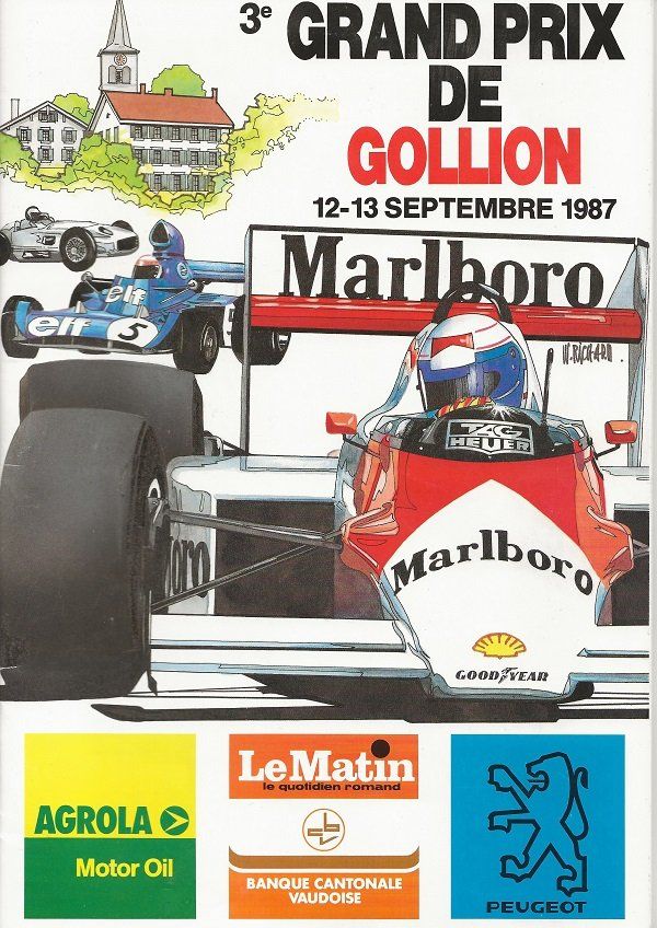 Autografi: Programmheft GP de Gollion 1987 Autogramm Fangio Regazzoni – Usato da Solothurn venduto da F1shop1