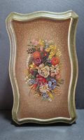 Blechdose mit Blumenmotiv Vintage gebrauchter Zustand