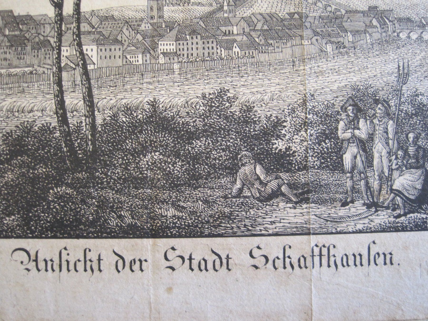 Stiche: Kupferstich Schaffhausen – Gebraucht aus Bischofszell von Joachim-115 4