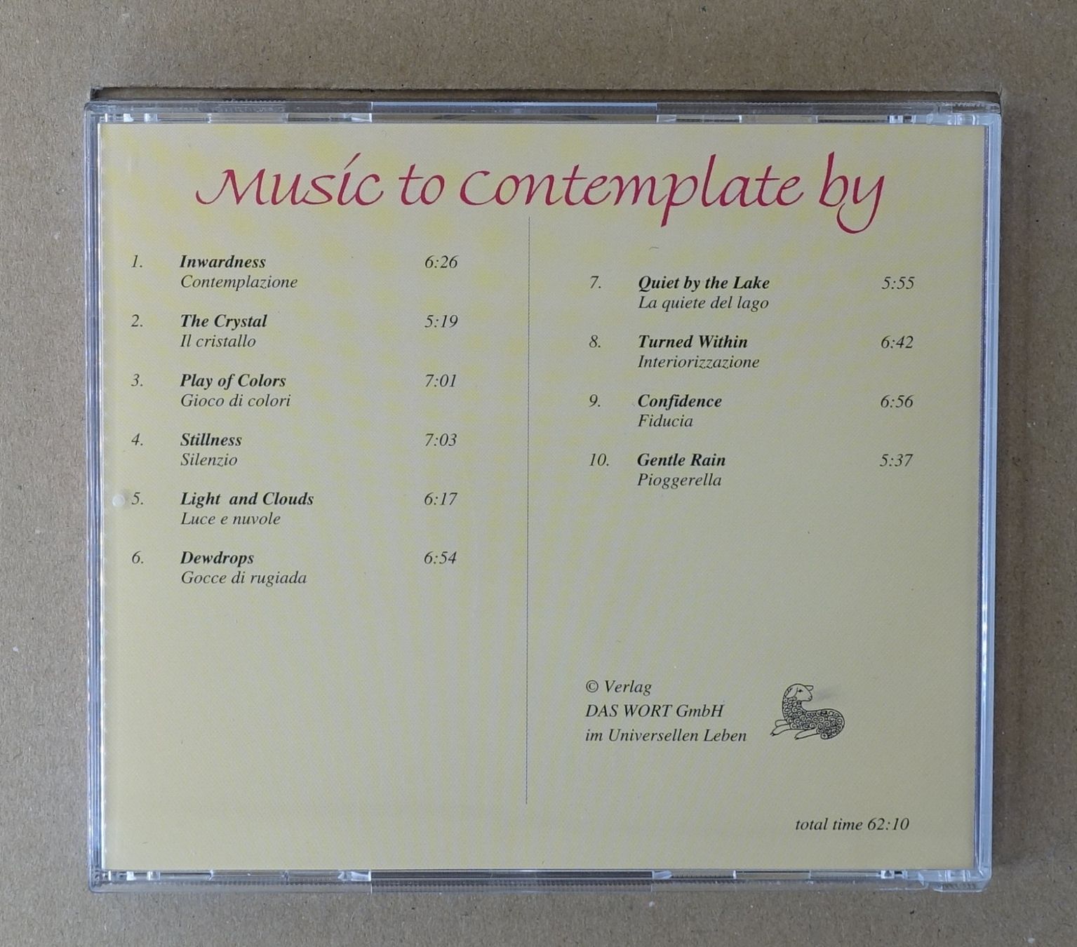 CD: Music to contemplate by - F29 – Usato da Sessa venduto da fraenklishop 1