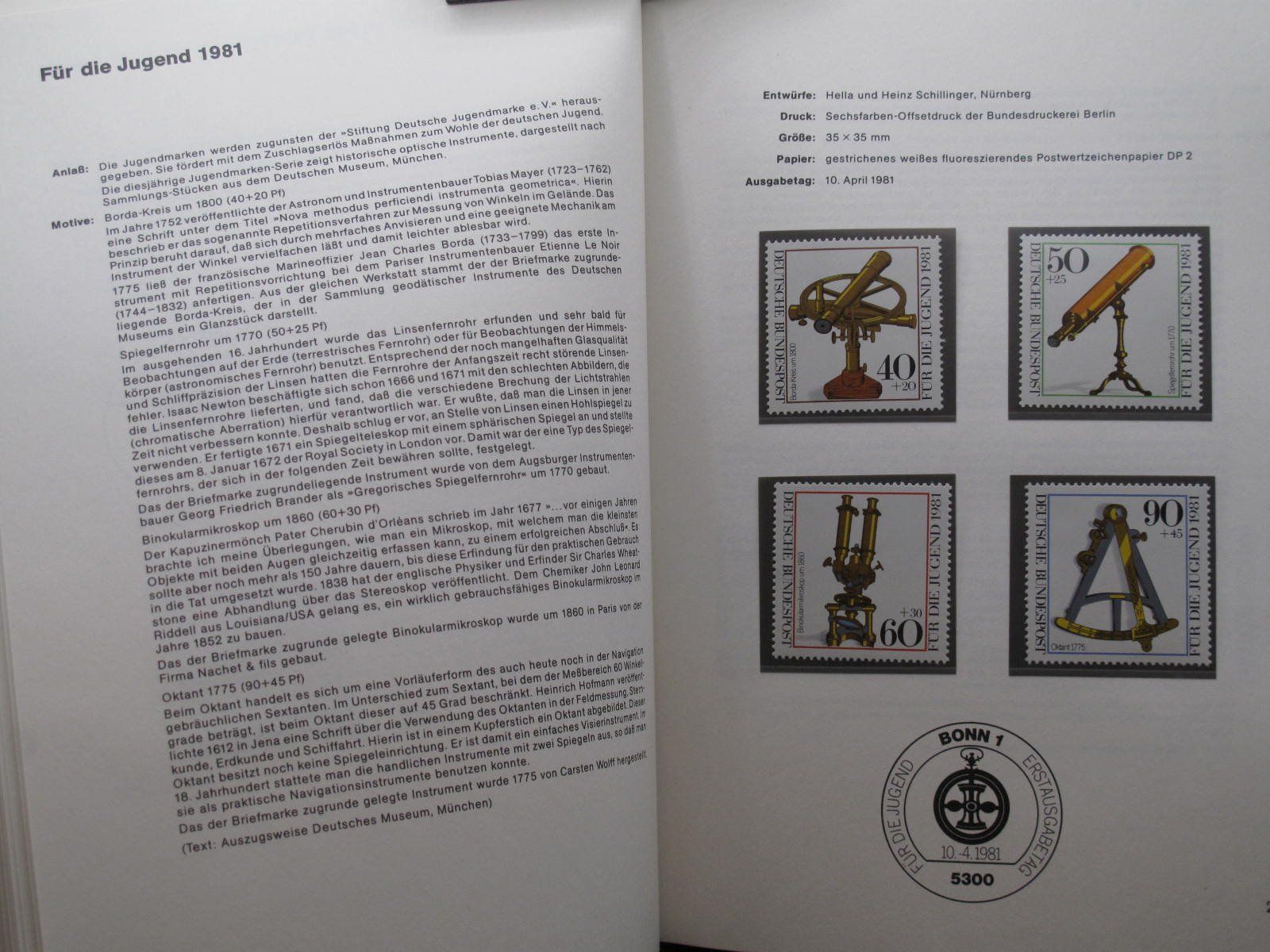 Album: BRD & Berlin 1981 Sonderpostwertzeichen buch ** – Usato da Wil SG venduto da fva01 2