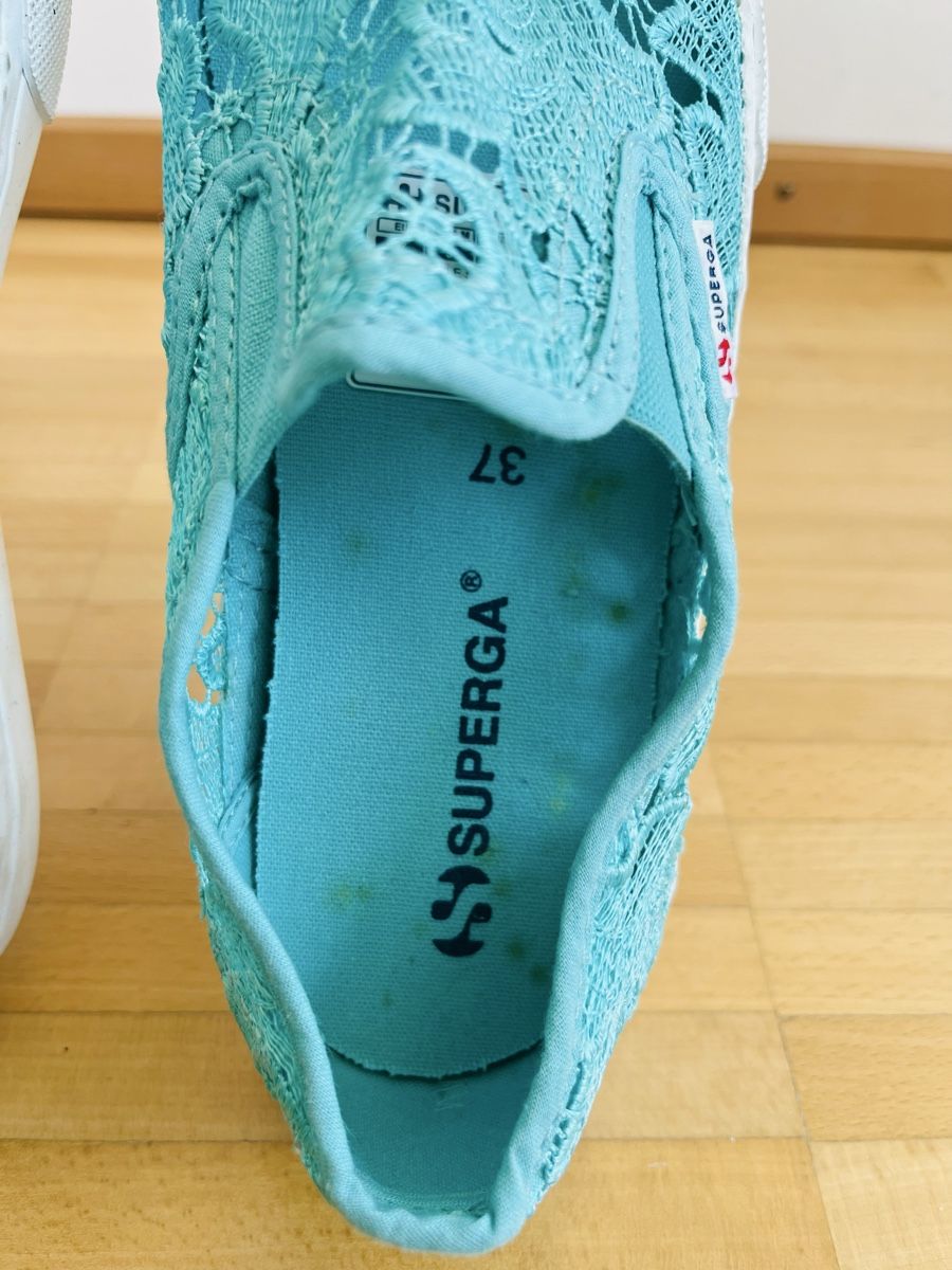 Superga Damenschuhe: Superga turquoise dentelle, taille 37 – Neu (gemäss Beschreibung) aus Lausanne von Global.P 2